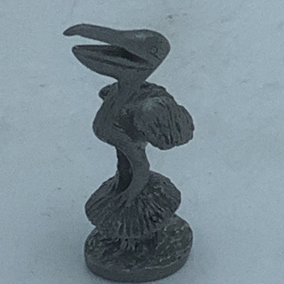 Two Pewter Miniature Animal Figurines- Raccoon and Pelican - Picture 8 of 14